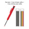 Solid Carpenter Pencil Set Built-in Sharpener with 6 Refill Leads Mechanical Pencil Marking Tool Kit for Woodworking Architect