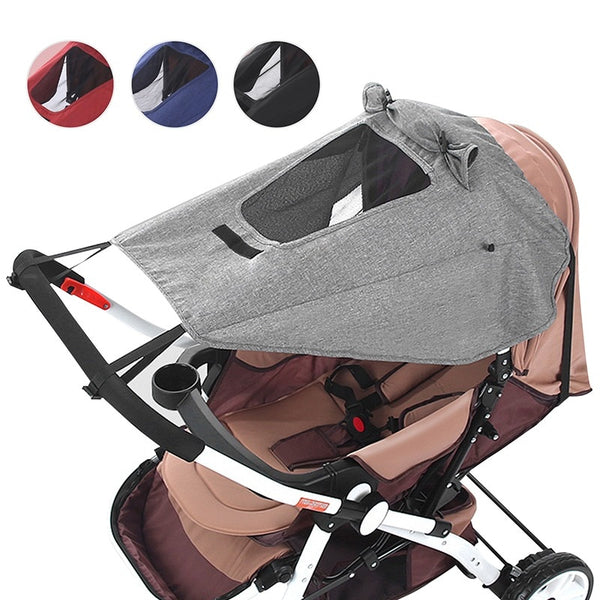 Universal Baby Stroller Accessories Sun Shade Cover UV Protection Sunshade Carriage Canopy Cover for Pram BabyCar Seat Sun Visor