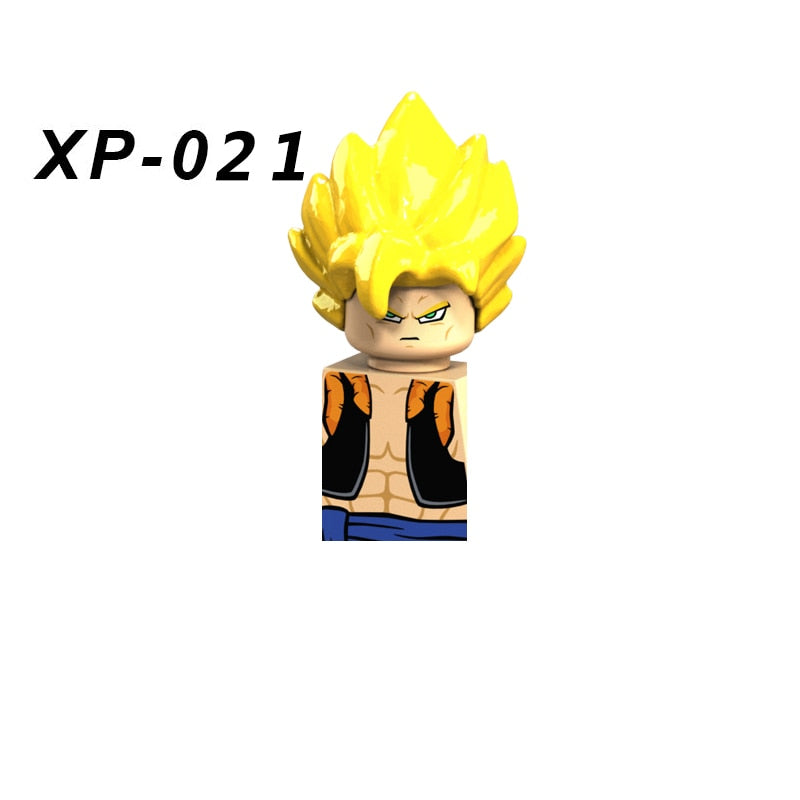 KT1007 KT1009 KT1011 KT1020 KF6142 Dragon Ball Z Goku Vegeta Trunks Kuririn Mini Action toy Figures Kids Assemble dolls Gifts