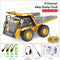 2.4G High Tech 11 Channels RC Excavator Dump Trucks Bulldozer Alloy Plastic Engineering Vehicle Electronic Toys For Boy Gifts