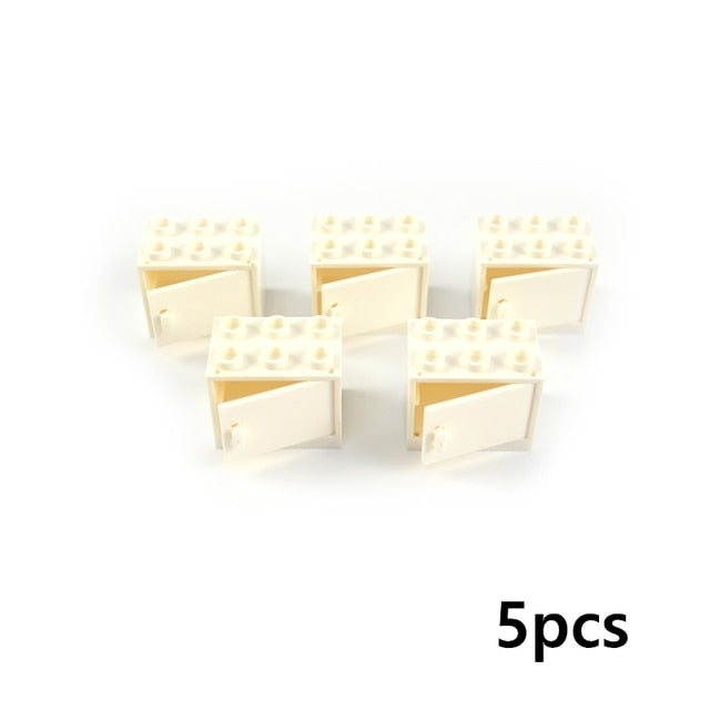 Food Building Blocks City Friend Accessories Bread Chips Roast Chicken Pizza Hot Dog Fish Fruit Carrot Basket Classic DIY Bricks