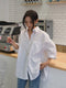 Beiyingni 2022 Spring Autumn Women Shirts White Plain Loose Oversized Blouses Female Tops Loose BF Korean Style Blusas Pockets
