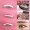 1 Pair Profession Brow Stamp Sponge Stencil with Handle Lazy Quick Make Up Eyebrow Template Seal Spare Eyebrow Powder Print Tool