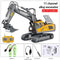 2.4G High Tech 11 Channels RC Excavator Dump Trucks Bulldozer Alloy Plastic Engineering Vehicle Electronic Toys For Boy Gifts