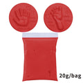 Baby Hand and Footprint Mud Soft Clay Fluffy Material DIY Handprint Footprint Fingerprint Anti-stress Children's Toys