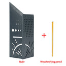 Woodworking Tools Carpentry Scribe Mark Line Gauge T-Type CrossOut Carpenter Angle Ruler Precision Measurement Manual Work Tools