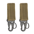 2pcs Tactical Hanging Buckle Molle Nylon Webbing Belt Triangle Buckle Outdoor Climbing Camping Tool Accessory Carabiner Keychain