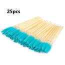 Disposable Crystal Eyelashes Brush Comb 25/50Pcs Eye Lashes Extension Mascara Wands Makeup Professional Makeup Beauty Tool