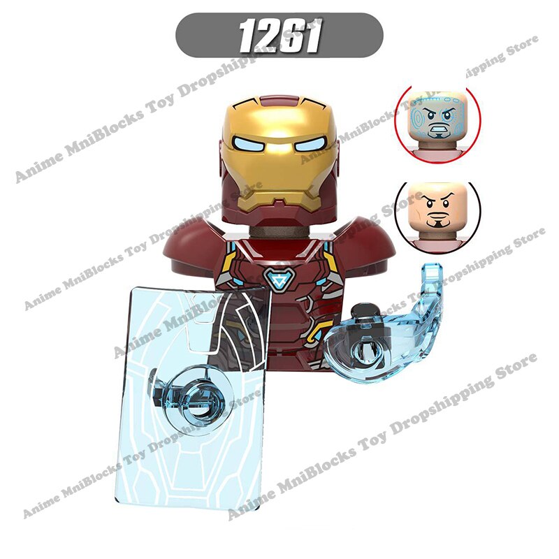XP193 D009 WM718 Mark suit Disney anime movie figurine dolls mini plastic action toy figures Assemble blocks Christmas gifts