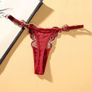 Cute Butterfly Embroidery Women Thongs And G strings Sexy Transparent Mesh Briefs Adjustable Waist Panties Culotte Femme