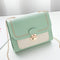 Stitching Women Summer Shoulder Crossbody Bag Chain PU Leather Ladies Messenger Bag Female Small Square Bag Clutch Bags Handbags