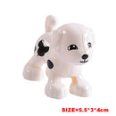 Big Building Block Accessories Chicken Duck Dog Cat Bird Cattle Sheep Zebra Rhinoceros Insect Zoo Series DIY Duploes Toy Gift