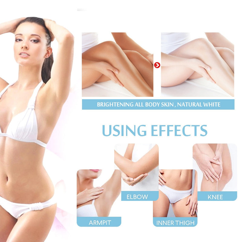 Women Body Whitening Cream Underarm Legs Knee Elbow Private Parts Brighten Armpit Whitening Cream Remove Dark Spots Skin Care
