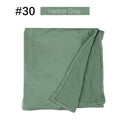 Muslim Women Stretchy Jersey Hijab Plain Cotton Jersey Hijabs  Islamic Soft Turban Head Wraps Headscarf 170X60cm