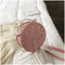 Hot Sale Sweet Lace Round Handbags High Quality PU Leather Women Crossbody Bags for Women 2022 Small Fresh Flower Chain Shoulder