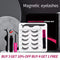 3/5/7Pairs Magnetic Eyelashes False Lashes Repeated Use Eyelashes Waterproof Liquid Eyeliner With Tweezer Makeup Set