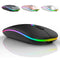 Wireless Mouse USB Rechargeable Bluetooth-compatible RGB Mouse Silent Ergonomic Mouse With Backlight For Laptop PC ipad