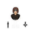 Naruto Sasuke Kakashi Akatsuki bricks Building Blocks Anime cartoon Mini Action Figures Heads Assembly Toys kids Christma Gifts
