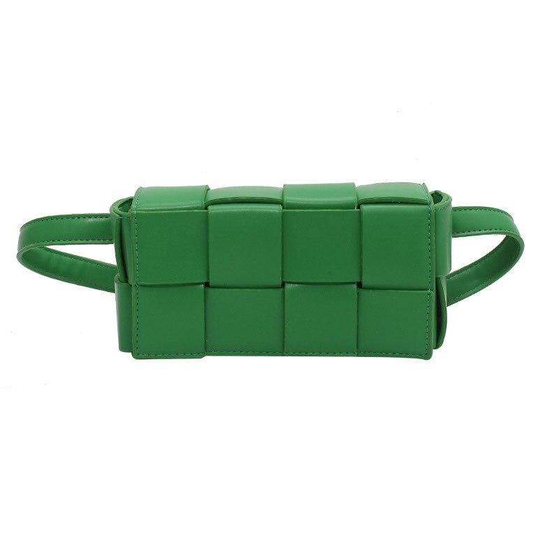 Pu Leather Woven Small Waist Bags For Women Luxury Brand Shoulder Bag New Trend Women Hand Bag 2022 Messenger bag Female Purses