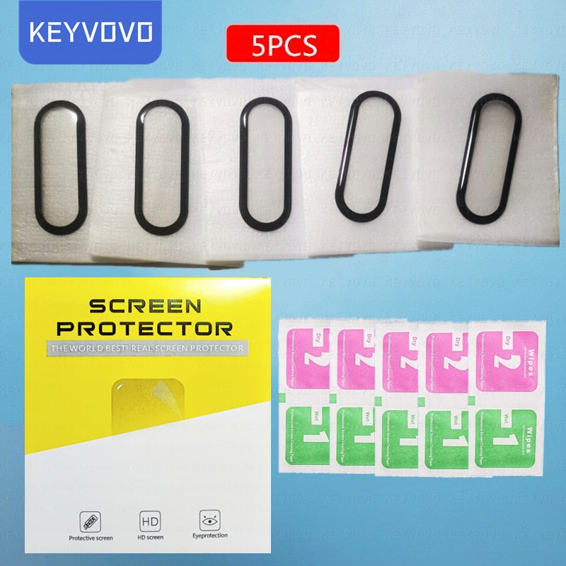 10D Film Glass for Xiaomi Mi band 6 5 7 4 Screen Protector Miband 6 5 Smart Watchband Full Protective Cover Case Strap Bracelet