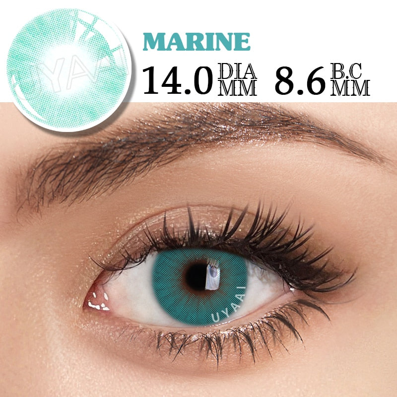 2pcs Yearly Contact Lenses Colored Contacts Beautiful Pupil Natural Contact Lenses for Eyes Color Yearly Cosmetic Contact Lens