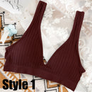 Seamless Bra Sports Bras For Women Plunge Brassiere Top Female Backless Deep V Sexy Lingerie Women Underwear Rib Bralette
