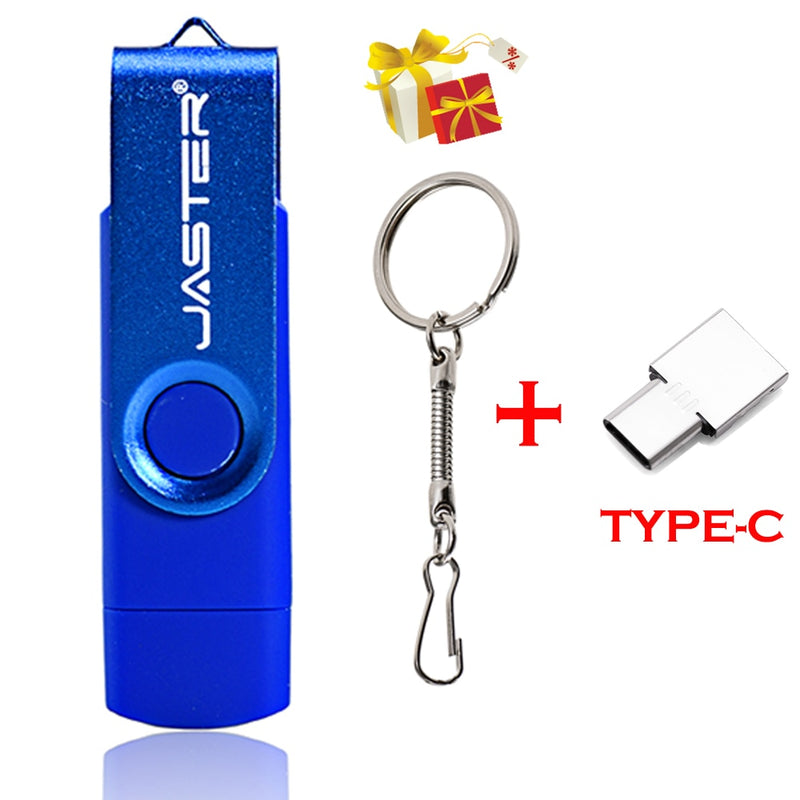 3 in 1 USB flash drive OTG High Speed Pen Drive 64GB 32GB TYPE-C Adapter Gift 16GB 8GB Micro USB stick Red External Storage 4 GB
