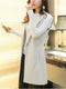 Sungtin Classic Women Long Blazer Vest Elegant Office Lady Coat Female Waistcoat Causal Suits Sleeveless Jacket Pocket Outwear