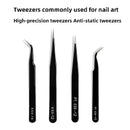 1pcs Lash Tweezers Set False Eyelash Extension Clip Pliers Eyebrow Tweezers for Hair Nail Art Soldering Lash Tongs Makeup Tools