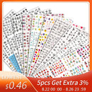 12 Designs Nail Stickers Set Mixed Floral Geometric Nail Art Water Transfer Decals Sliders Flower Leaves Manicures Decoration