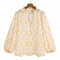 Embroidery Women Blouse Summer 2022 New Fashion Long Sleeve Female Smock Shirt Top Clothing Wears