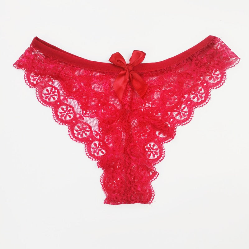Sexy Lace Thong Women Butterfly Low Waist Panties Transparent Underwear Ladies Briefs Lingere Panty Underware Womens Lingerie