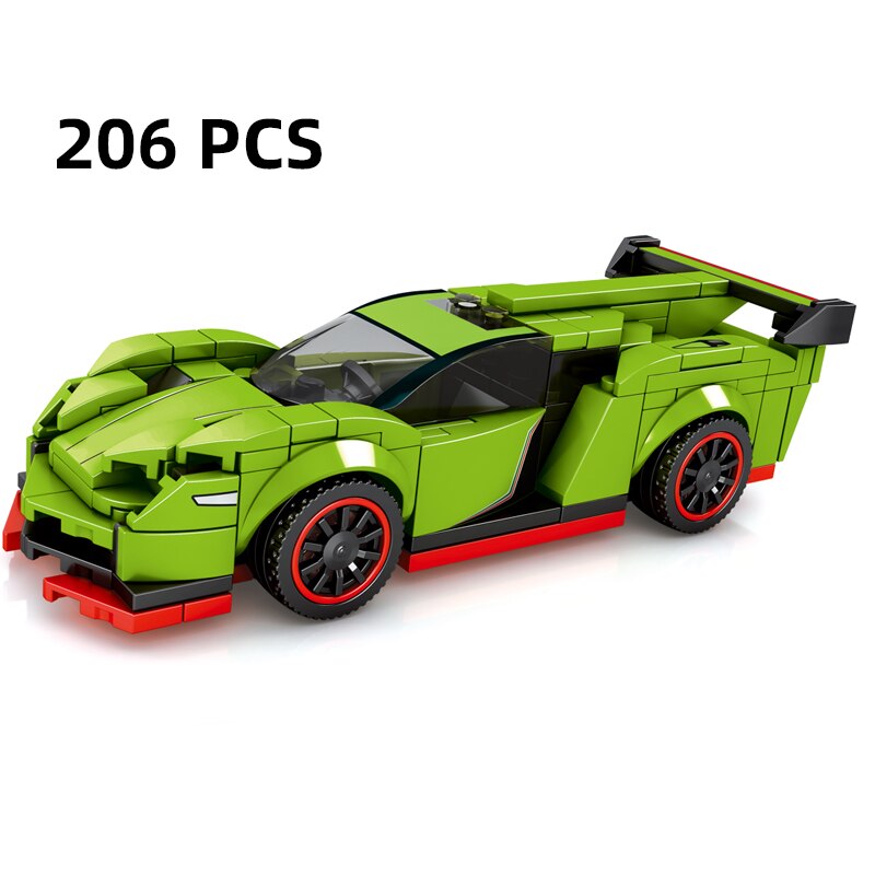 67 models City Racing Car Speed Champions Sports Building Blocks Bricks Classic Rally Super Racers F1 Great Vehicles kits toys