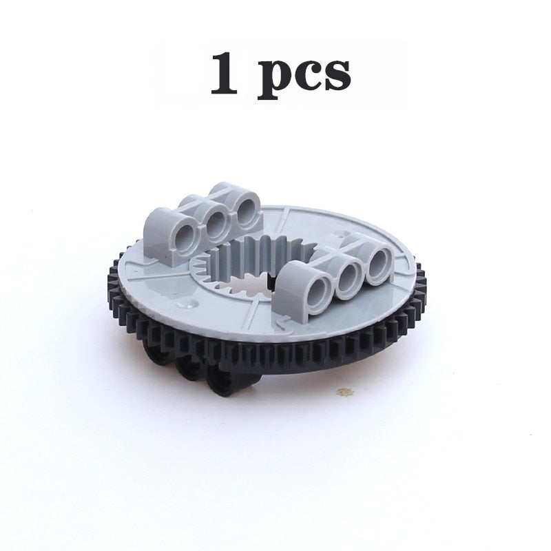 MOC Gear Series Gear Rotating Platform Gear Rack and Gear Differential  High-tech Parts Small Particles Building Blocks Toys