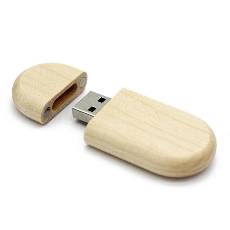 JASTER USB Flash Drive 128GB Memory Stick 2.0 Wooden Free Logo Personal Customized Pendrive 4GB 8GB 16GB 32GB  64GB Wedding Gift