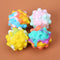 Rainbow Ball Push Bubble Antistress Cube Decompression Toys Squeeze 3D Elastic Ball Stress Relief Sensory Toy For Kids Gift