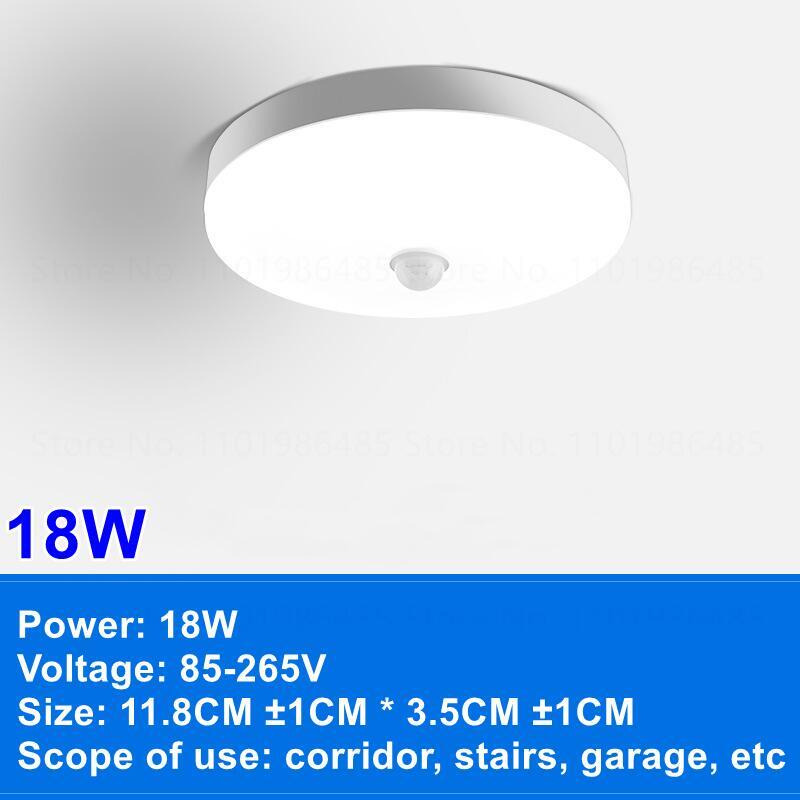 LED Ceiling Lights PIR Motion Sensor Smart Home Lighting 12W 18W 20W 30W 40W Ceiling Lamp For Room Hallways Corridor  110V 220V