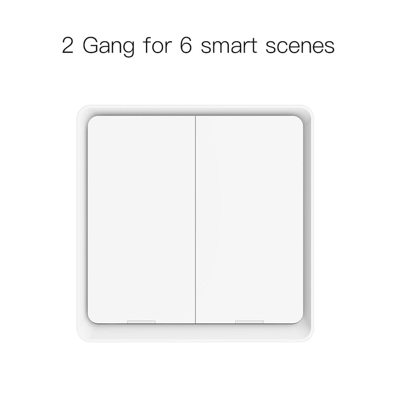 MOES 4 Gang Tuya ZigBee Wireless 12 Scene Switch Push Button Controller Battery Powered Automation Scenario for Tuya Devices