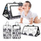 Black White View Back Seat Mirror Baby Car Mirror Safety Seat Headrest Rearview Mirror Baby Facing Rear Ward Car Kids Monitor