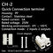 CH1 CH2 CH3 CH4 Quick Splice Lock Wire Connectors 1/2/3/4Pins Copper Electrical Cable Terminals For Easy Safe Splicing Into Wire