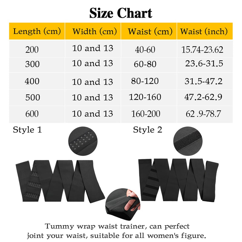 Waist Bandage Wrap Trimmer Belt Waist Trainer Body Shapewear Tummy Wrap Woman Flat Belly Slimming Gain Postpartum Sheath Belt