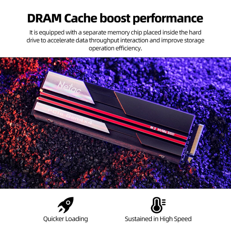 Netac SSD 1tb 2tb 4tb SSD M2 NVMe PCIe 4.0 x4 M.2 2280 NVMe SSD Drive Internal Solid State Disk for PS5 Desktop