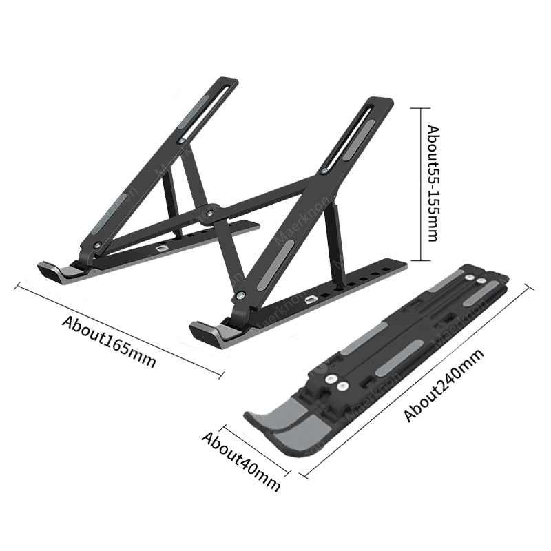 Foldable Laptop Stand Notebook Support Base Cooling laptop Bracket Universal Computer Holder Accessories For Macbook iPad Tablet