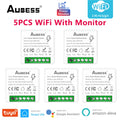 Tuya Zigbee / Wifi MINI Smart Switch 2 Way Control 16A Switch Tuya Smart Home Automation Sensor Works With Alexa Google Home