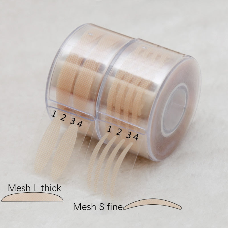 600pcs Eye Lift Strips Double Eyelid Tape Clear Gray Eyelid Stripe Big Eyes Invisible Double Fold Eyelid Sticker Makeup Tool