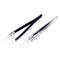 Straight Aimed Ceramic Tweezers for Electronics Soldering with Stainless Steel Handle Black Tweezers Hand Tool Precision Tweezer