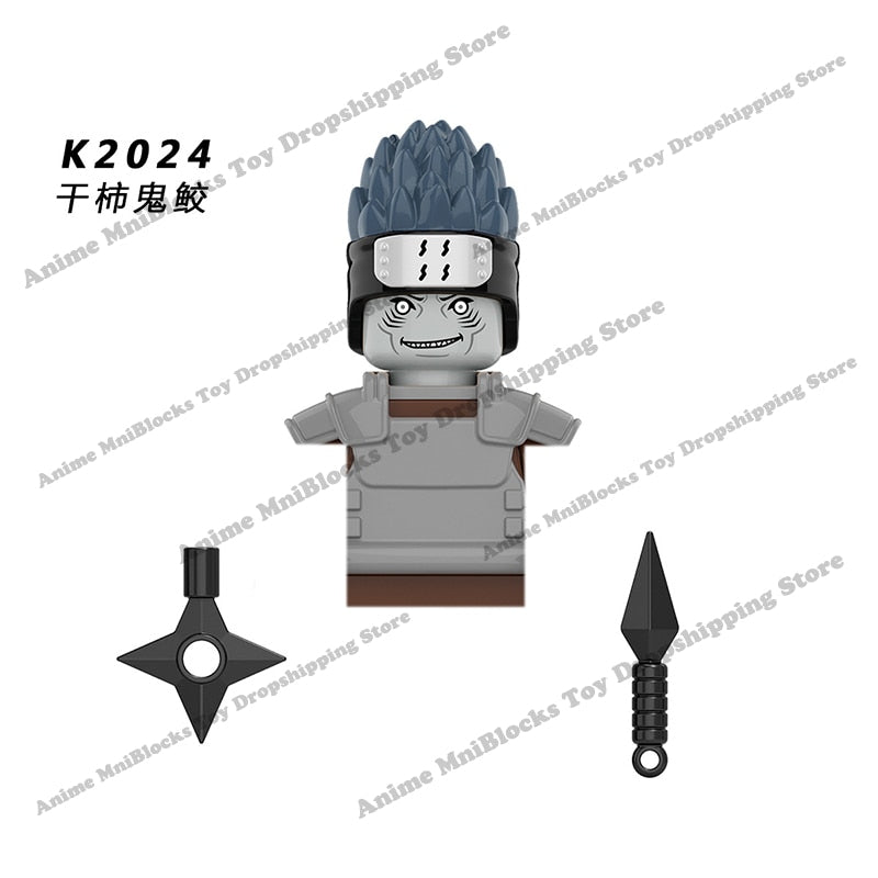 Naruto Sasuke Sakura Kakashi Obito Jiraiya Tsunade anime dolls Mini Action toy Figures cartoon Assemble blocks kid Birthday gift