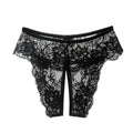 XL - 4XL Plus Size Open Crotch Panties For Sex Lace Transparent Underwear Women Sexy Lingerie Stretching Thongs Femme Christmas