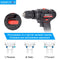 Electric Cordless Screwdriver Impact Drill 3 Functions Wireless  Mini Lithium Battery Charging Hand Drill 21V 25V
