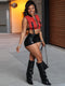 Women Sleeveless Pockets Buckle Zipper Sexy Cropped Jackets Vest Top 2022 Spring Fall Harajuku Party Safari Waistcoat Streetwear